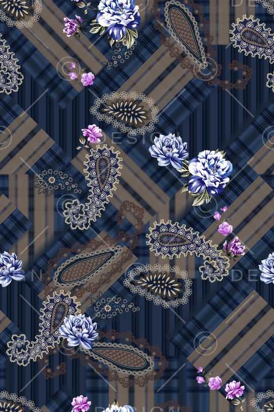 格子印花华亿平台图片