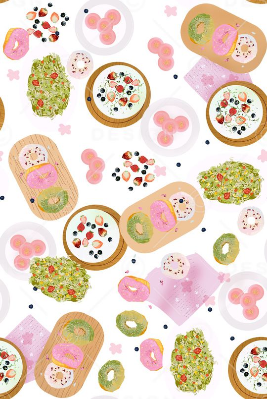 甜甜圈印花华亿平台图片