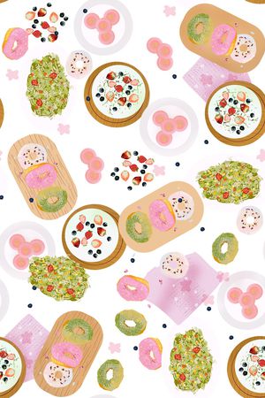 甜甜圈印花华亿平台图片