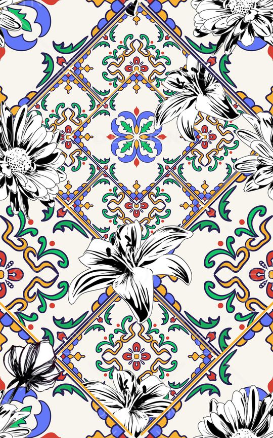 几何印花华亿平台图片