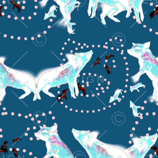 动物纹印花华亿平台图片