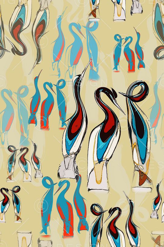 仙鹤印花华亿平台图片