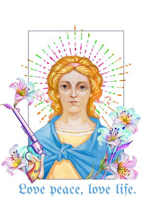 潮牌印花华亿平台图片