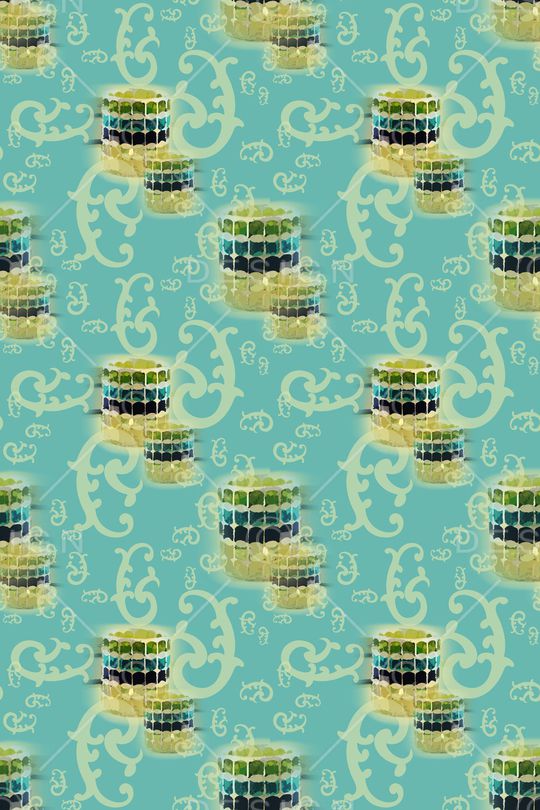 卷草印花华亿平台图片