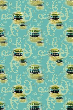 卷草印花华亿平台图片