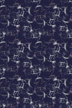 鱼儿自在飘印花华亿平台图片