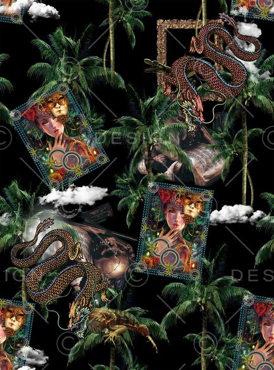 礼服印花华亿平台图片