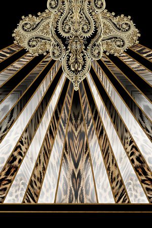 佩斯利印花华亿平台图片