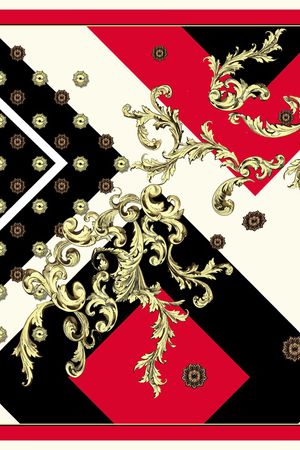 宫廷风印花华亿平台图片