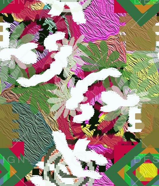 几何印花华亿平台图片