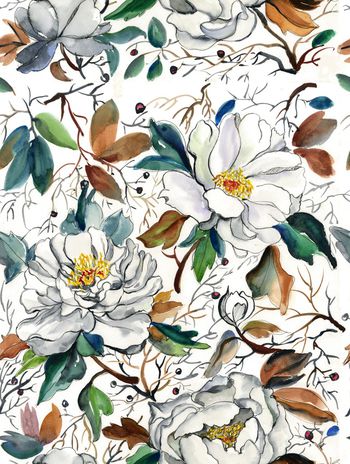 树枝印花华亿平台图片