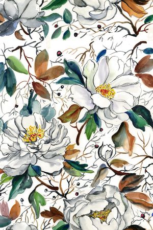 树枝印花华亿平台图片