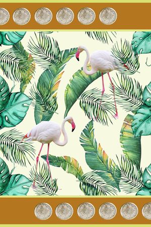 火烈鸟印花华亿平台图片