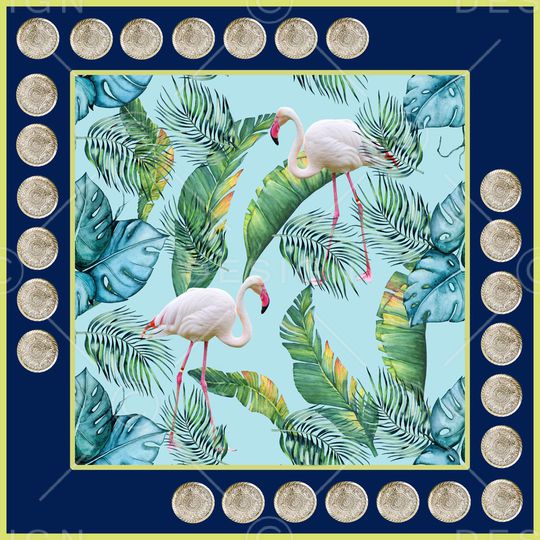 火烈鸟印花华亿平台图片