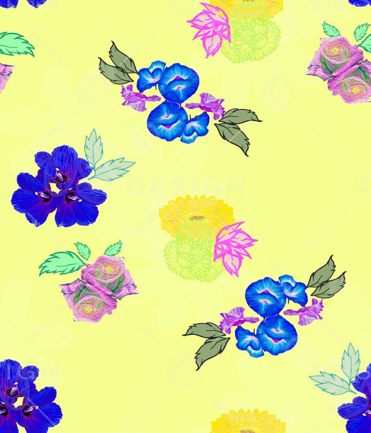 花瓣印花华亿平台图片