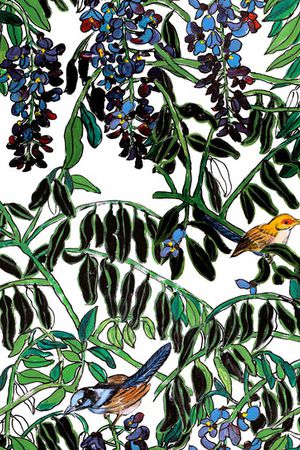 树枝印花华亿平台图片