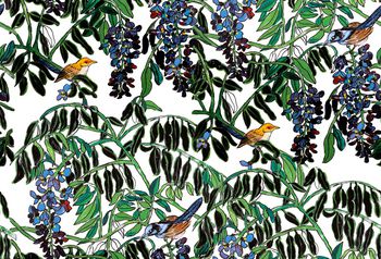 树枝印花华亿平台图片