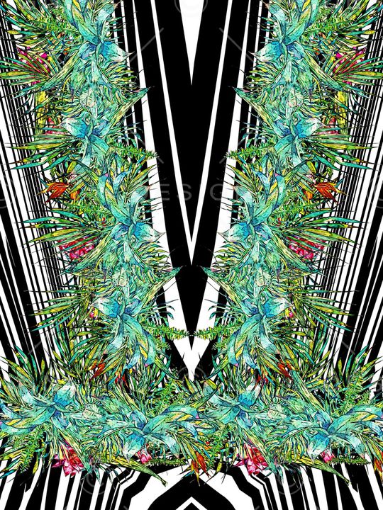 线条画印花华亿平台图片