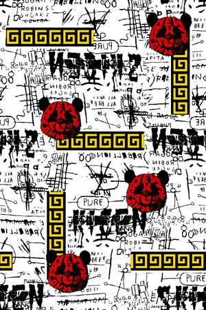 字母印花华亿平台图片