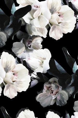 手绘大花印花华亿平台图片