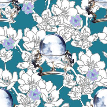 1176760-花卉轮廓底纹日冕小碎花-1