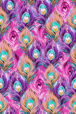 手绘水彩印花华亿平台图片