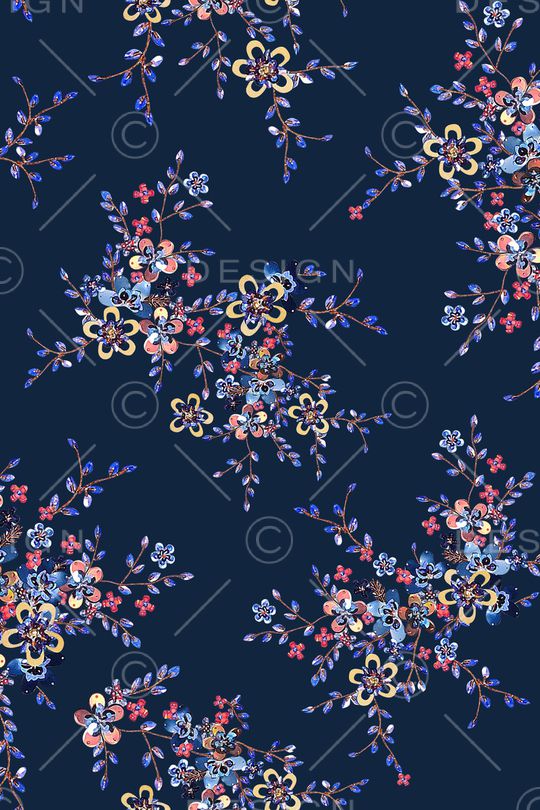 树枝印花华亿平台图片