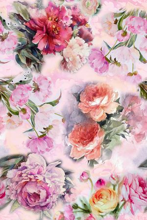 水彩印花华亿平台图片