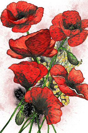 线条画印花华亿平台图片