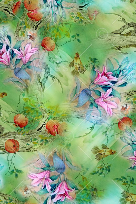 水彩印花华亿平台图片