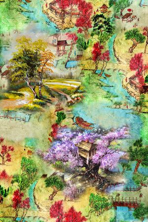 抽象印花华亿平台图片