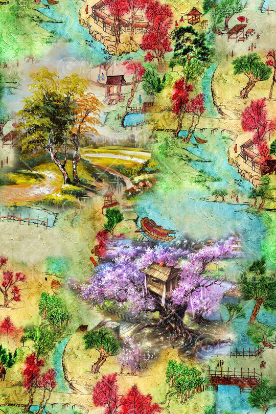 抽象印花华亿平台图片