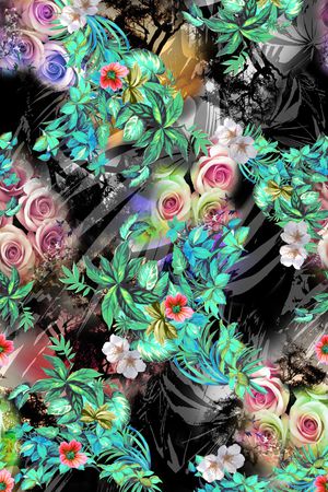 抽象印花华亿平台图片