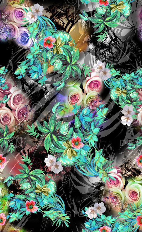 抽象印花华亿平台图片