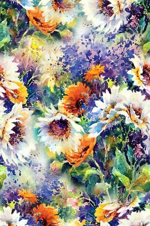 洋阳---花卉印花华亿平台图片