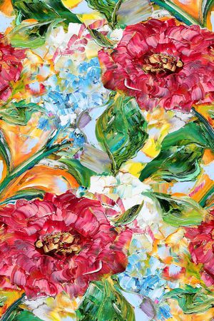 洋阳---花卉印花华亿平台图片