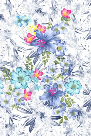 春夏华亿平台印花华亿平台图片