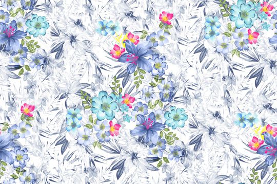 春夏华亿平台印花华亿平台图片