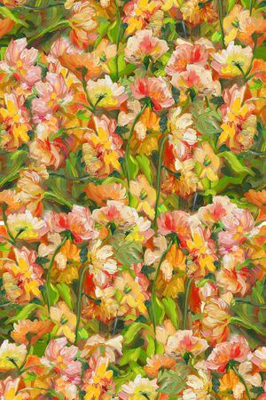 洋阳---花卉印花华亿平台图片