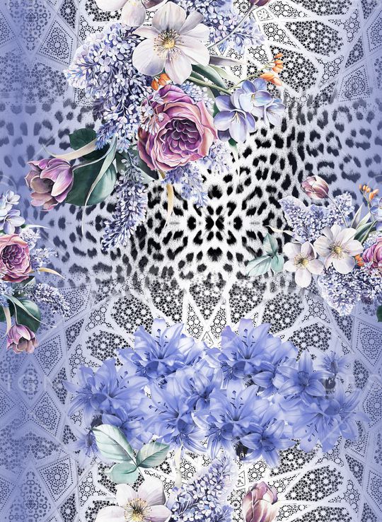 动物纹印花华亿平台图片