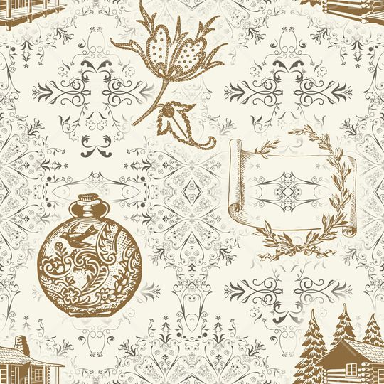 乡村生活印花华亿平台图片