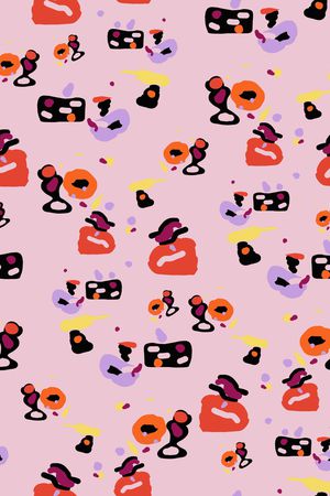 粉色印花华亿平台图片