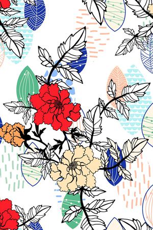 春夏华亿平台印花华亿平台图片