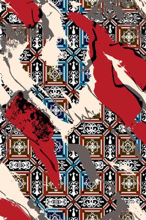 几何印花华亿平台图片