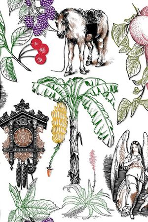 复古印花华亿平台图片