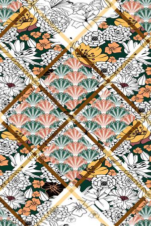 格子印花华亿平台图片