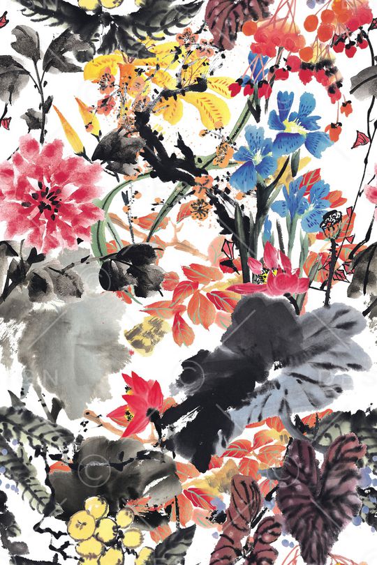 手绘印花华亿平台图片