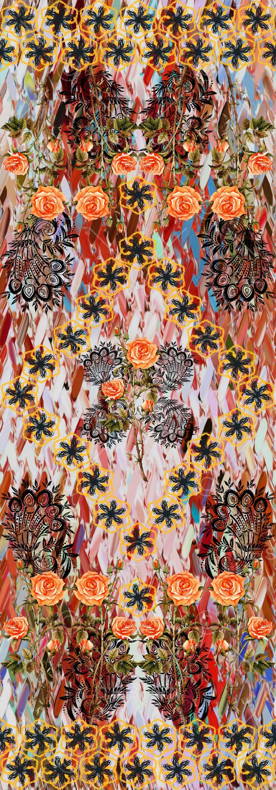 春夏华亿平台印花华亿平台图片