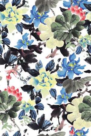 手绘印花华亿平台图片