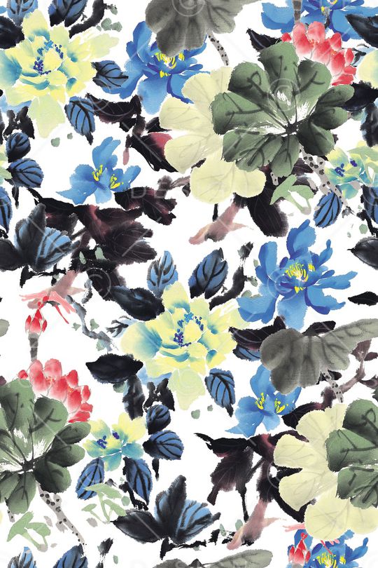 手绘印花华亿平台图片